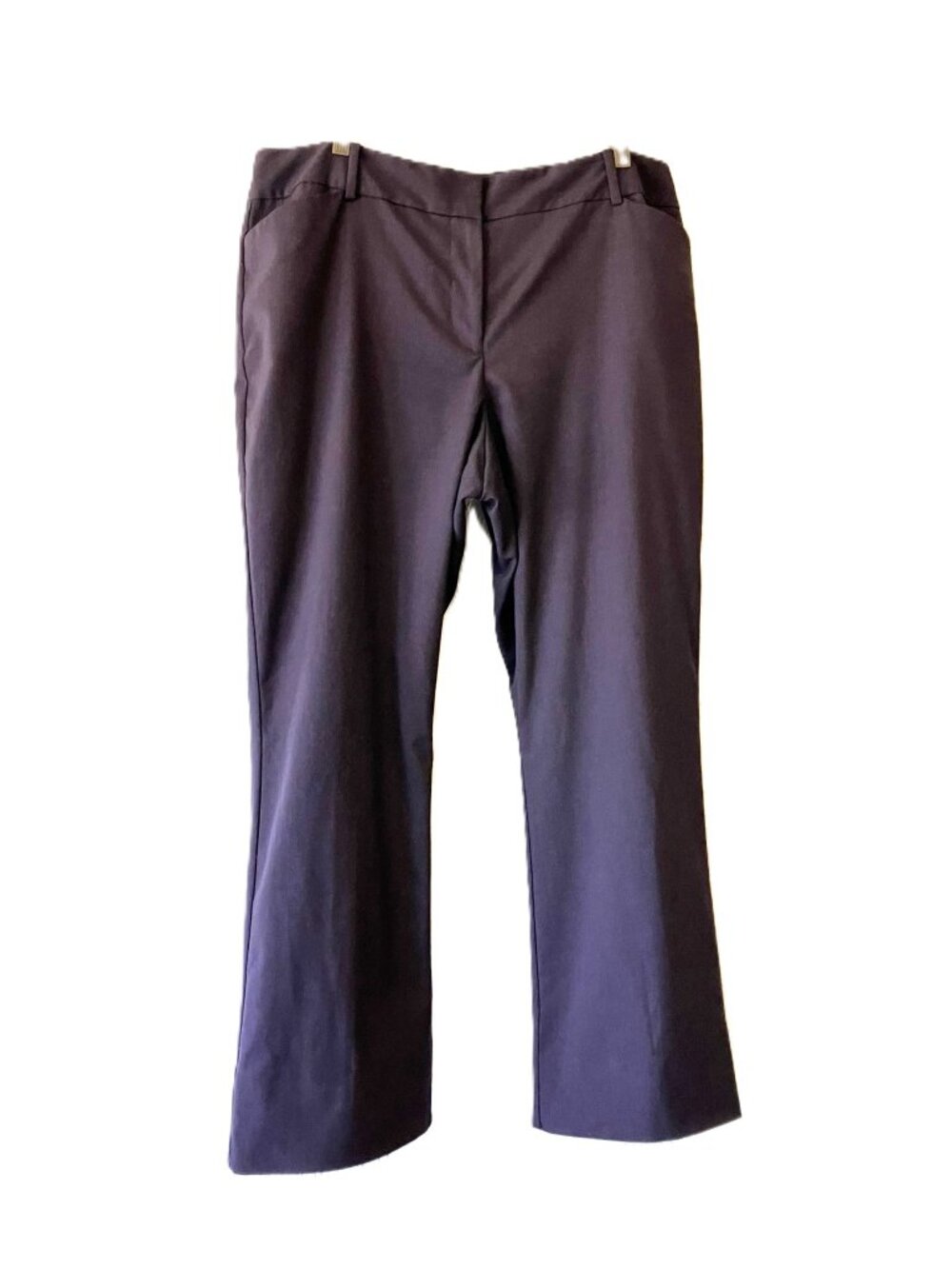 Ann Taylor Curvy Dark Plum Trousers Size 14